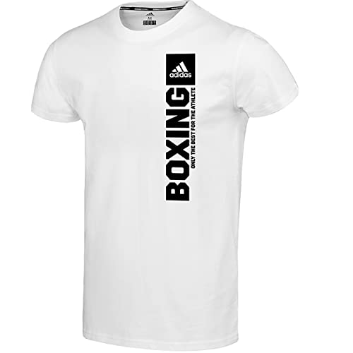 Adidas Unisex Kids Community Vertical Boxing T-Shirt, Whiteblack, L von adidas