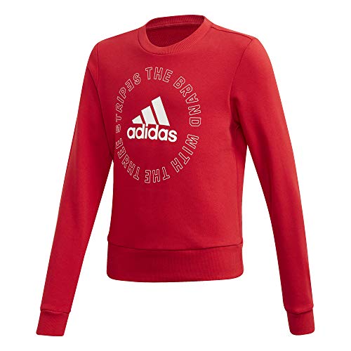 Adidas Unisex Kinder Bold Jacke, Scarle/White, 170 von adidas