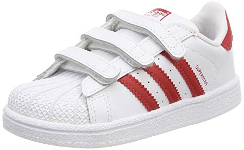 Adidas Unisex Kinder Superstar Cf I Sneaker, Weiß (Ftwbla/Escarl/Escarl 000), 22 EU von adidas