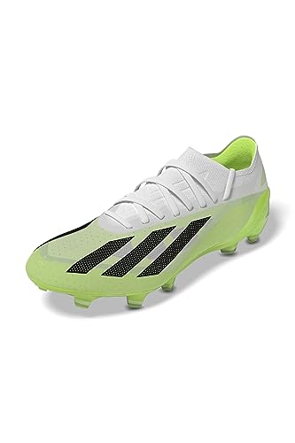 Adidas Unisex X Crazyfast.1 Fg Football Shoes (Firm Ground), FTWR White/Core Black/Lucid Lemon, 46 2/3 EU von adidas