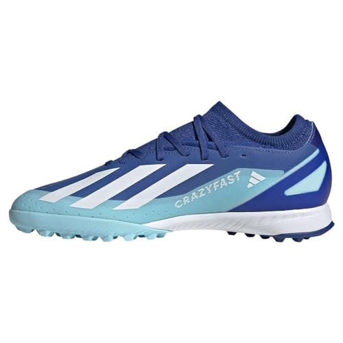 Adidas Unisex X Crazyfast.3 Tf Football Shoes (Turf), Bright Royal/FTWR White/Solar Red, 42 EU von adidas