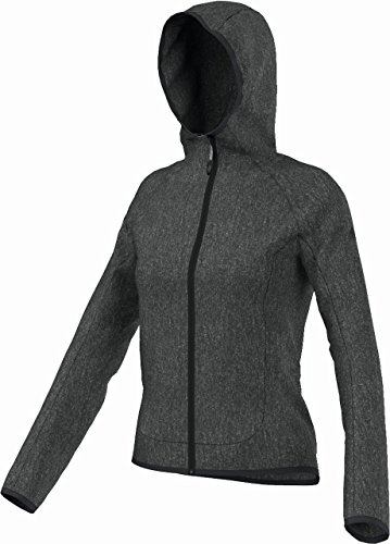 Adidas W HT Hoch.Hood Fleece grau Größe 36 von adidas