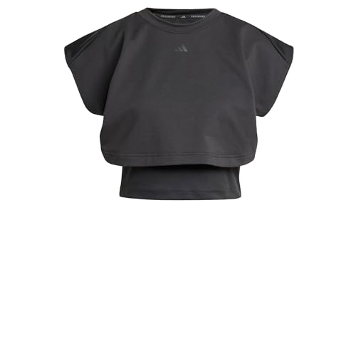 Adidas Women's Power Boxy French Terry 3-Streifen Tanktop Black M von adidas