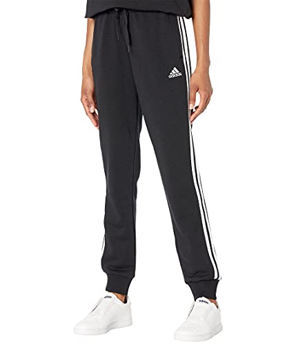 adidas,Womens,3-Stripes French Terry C Pants,Black/White,Medium von adidas