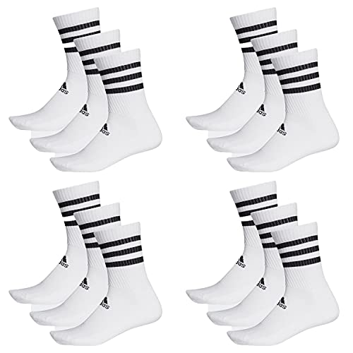 adidas 12 Paar CSH CREW 12p Tennissocken Sportspocken Unisex, Farbe:White, Socken & Strümpfe:40-42 von adidas