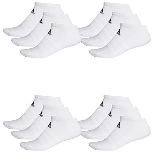 adidas 12 Paar Performance No Show Sneaker Socken Unisex Kurzsocke, Farbe:White, Socken & Strümpfe:43-45 von adidas