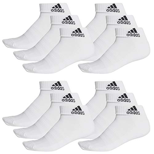 adidas Ankle/Quarter Socken Unisex Kurzsocke Knöchelsocke 12 Paar, Farbe:White, Socken & Strümpfe:37-39 von adidas