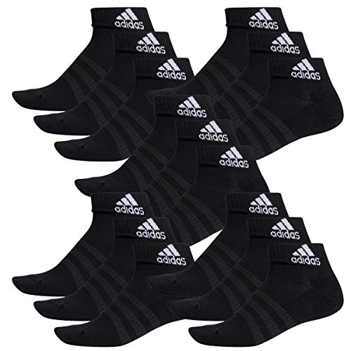 adidas Ankle / Quarter Socken Unisex Kurzsocke Knöchelsocke 15 Paar, Farbe:Black, Socken & Strümpfe:37-39 von adidas