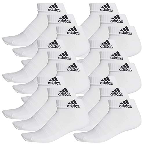 adidas Ankle/Quarter Socken Unisex Kurzsocke Knöchelsocke 18 Paar, Farbe:White, Socken & Strümpfe:43-45 von adidas