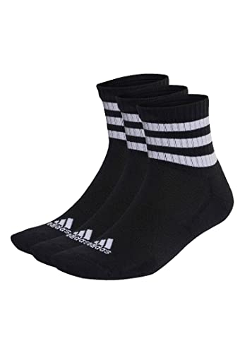 adidas 3 Paar C Sportswear MID 3p Mid Cut Socken Unisex, Farbe:Black, Socken & Strümpfe:37-39 von adidas