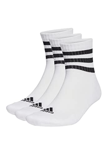 adidas 3 Paar C Sportswear MID 3p Mid Cut Socken Unisex, Farbe:White, Socken & Strümpfe:43-45 von adidas