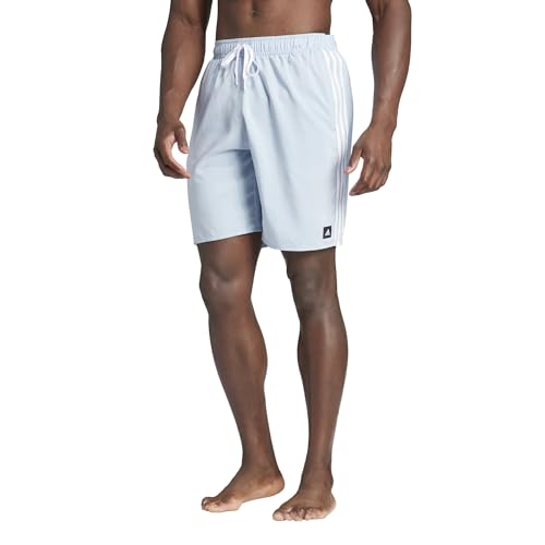 adidas 3 Stripes CLX Swimshorts Badeshorts Badehosen (DE/NL/SE/PL, Alphanumerisch, M, Regular, Regular, Blue/White) von adidas