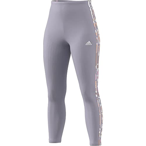 adidas 3 Stripes High Waist Leggings Tights (S, Violet) von adidas