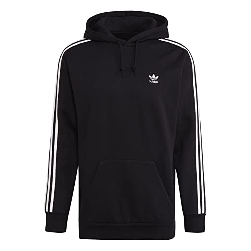 adidas 3 Stripes Hoody (L, Black) von adidas