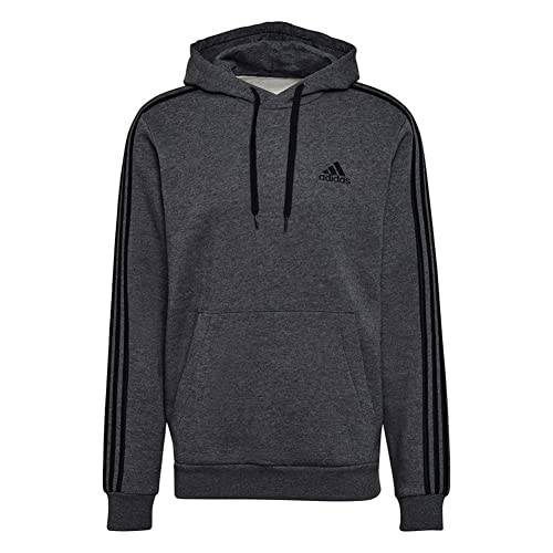 adidas 3 Stripes Hoody (S, Dark Grey) von adidas