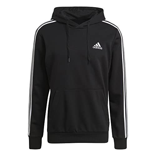 adidas 3 Stripes Hoody Kapuzenpullover (XXL, Black/White) von adidas