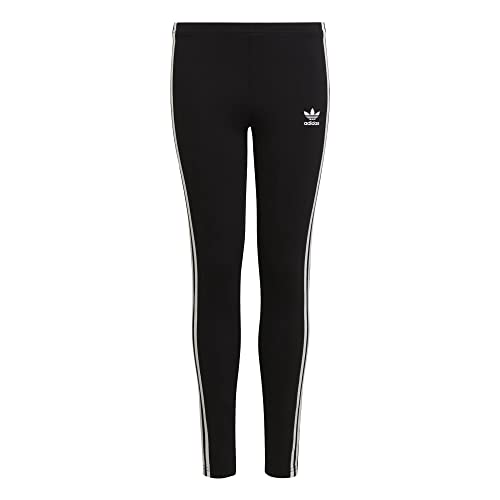 adidas 3 Stripes Kids Leggings (170, Black/White) von adidas