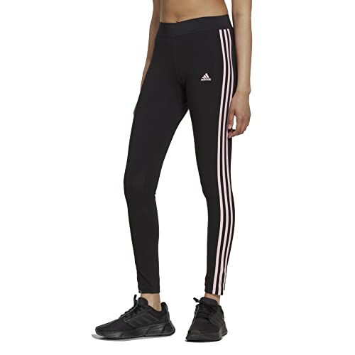 adidas 3 Stripes Leggings Tights (S, Black/pink) von adidas