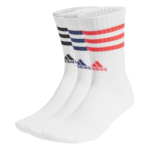adidas 3 Stripes Socks Socken 3er Pack (DE/NL/SE/PL, Numerisch, 43, 45, Regular, Regular, multi) von adidas