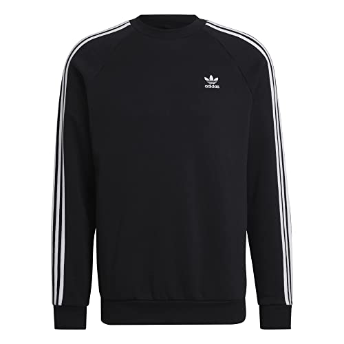 adidas 3 Stripes Sweater Sweatshirt (L, Black) von adidas