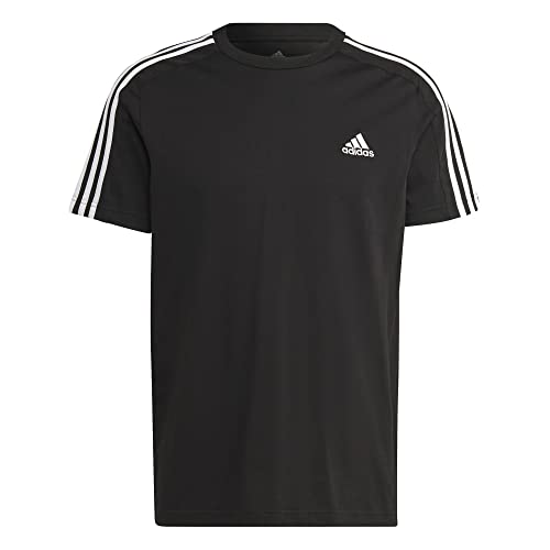 adidas 3 Stripes T-Shirt (M, Black/White) von adidas