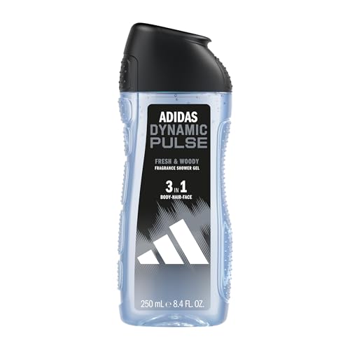 adidas 3in1 Dynamic Pulse Duschgel für ihn, mit holzig-frischem Duft, 250 ml von adidas