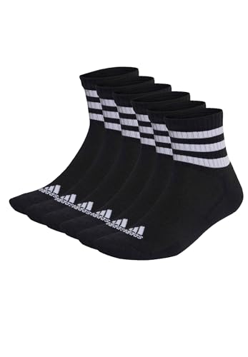 adidas 6 Paar C Sportswear MID 6p Mid Cut Socken Unisex Sportsocken, Farbe:Black, Socken & Strümpfe:40-42 von adidas