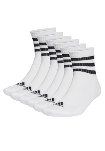 adidas 6 Paar C Sportswear MID 6p Mid Cut Socken Unisex Sportsocken, Farbe:White, Socken & Strümpfe:49-51 von adidas