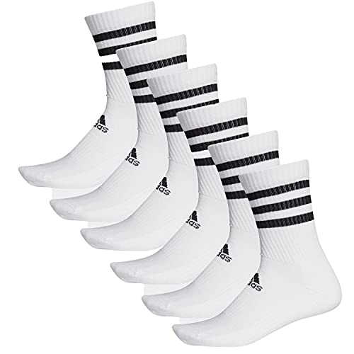 adidas 6 Paar CSH CREW 6p Tennissocken Sportspocken Unisex, Farbe:White, Socken & Strümpfe:37-39 von adidas