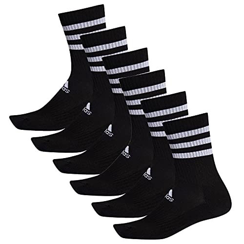 adidas 6 Paar CSH CREW 6p Tennissocken Sportspocken Unisex, Farbe:Black, Socken & Strümpfe:40-42 von adidas