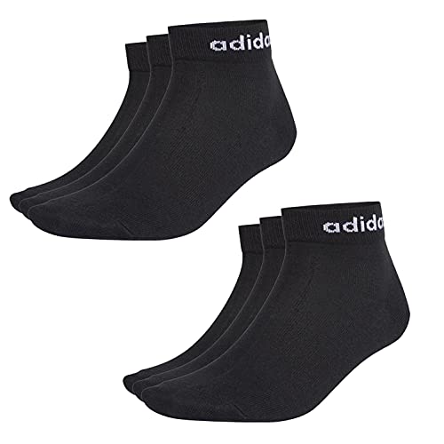 adidas NC Ankle Sneaker/Quarter Socken Unisex Kurzsocke Knöchellang 6 Paar, Farbe:Black, Socken & Strümpfe:37-39 von adidas