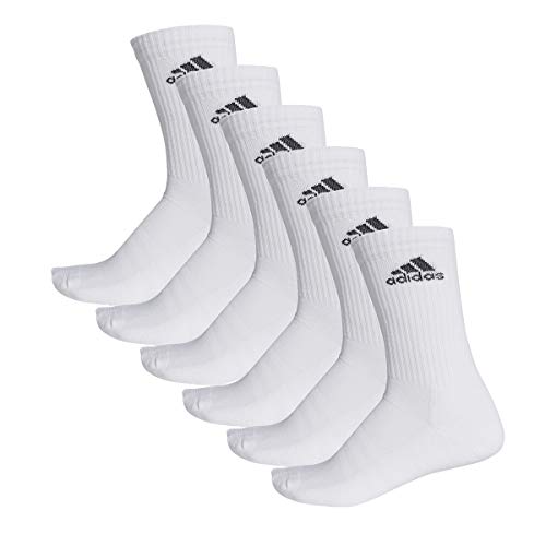 adidas 6 Paar Performance CUSHIONED CREW 3p Tennissocken Sportspocken Unisex, Farbe:White, Socken & Strümpfe:37-39 von adidas