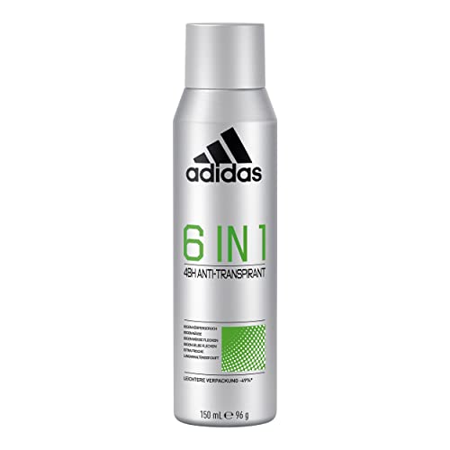 adidas 6in1 Anti-Transpirant Deo Spray für ihn, bis zu 48 Stunden Trockenschutz und Frische, 150 ml von adidas