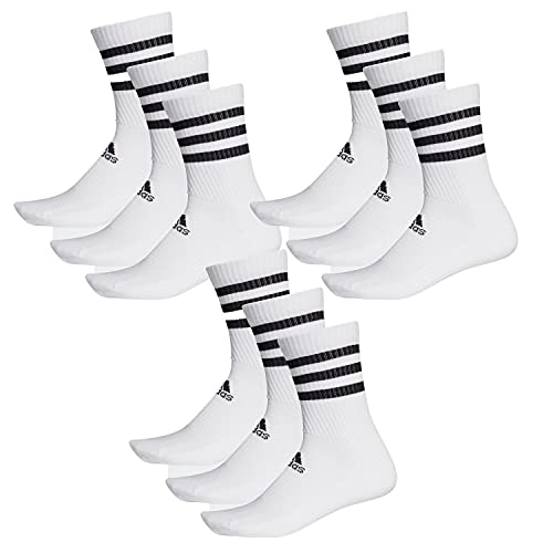 adidas 9 Paar CSH CREW 9p Tennissocken Sportspocken Unisex, Farbe:White, Socken & Strümpfe:37-39 von adidas