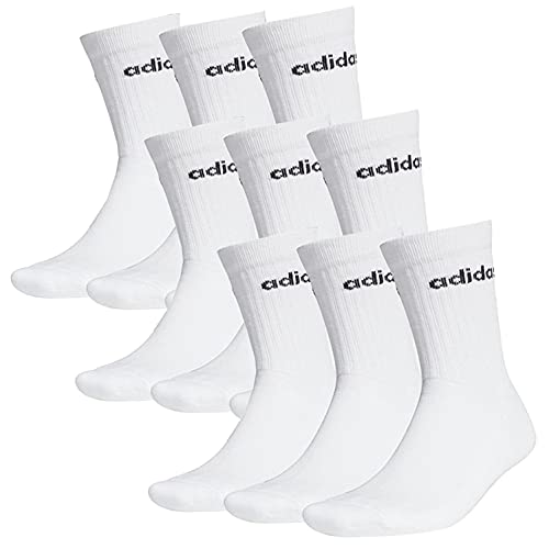 adidas 9 Paar HC CREW 3p Tennissocken Sportspocken Unisex, Farbe:Weiss, Socken & Strümpfe:37-39 von adidas