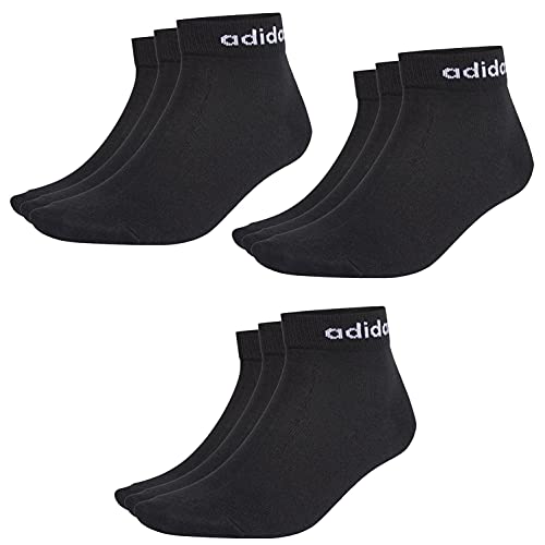 adidas NC Ankle Sneaker/Quarter Socken Unisex Kurzsocke Knöchellang 9 Paar, Farbe:Black, Socken & Strümpfe:37-39 von adidas