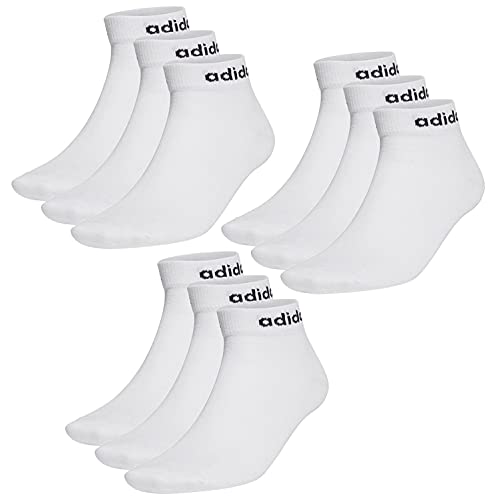 adidas NC Ankle Sneaker/Quarter Socken Unisex Kurzsocke Knöchellang 9 Paar, Farbe:Weiss, Socken & Strümpfe:37-39 von adidas