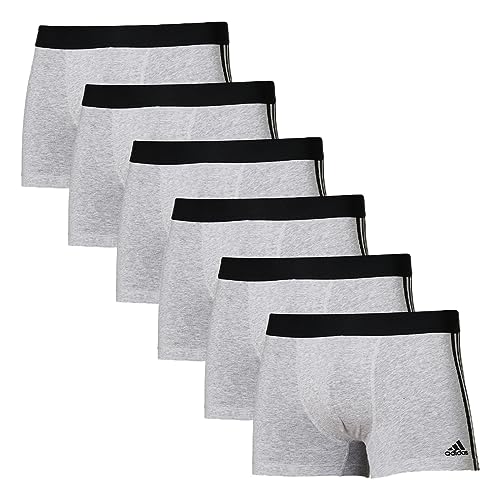 adidas - Active Flex Cotton 3 Stripes - Retro Short/Pant - 6er Pack (L Grau) von adidas