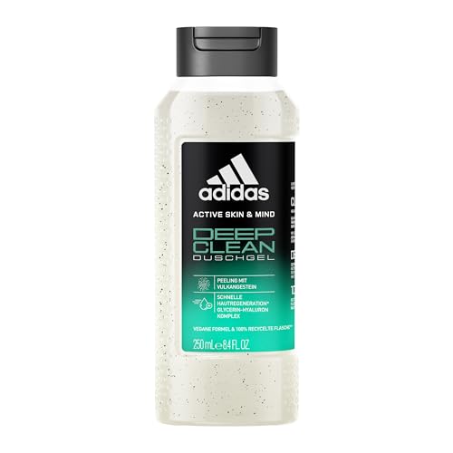 adidas Active Skin & Mind Deep Clean Duschgel, aromatisches Duschgel für Herren, 250ml von adidas