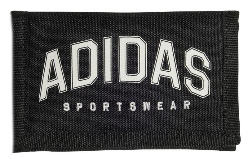 adidas - Adidas Varsity Wal Geldbeutel mit Klettverschluss schwarz/weiß Schwarz von adidas