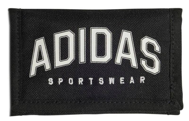 adidas - Adidas Varsity Wal Geldbeutel mit Klettverschluss schwarz/weiß Schwarz von adidas