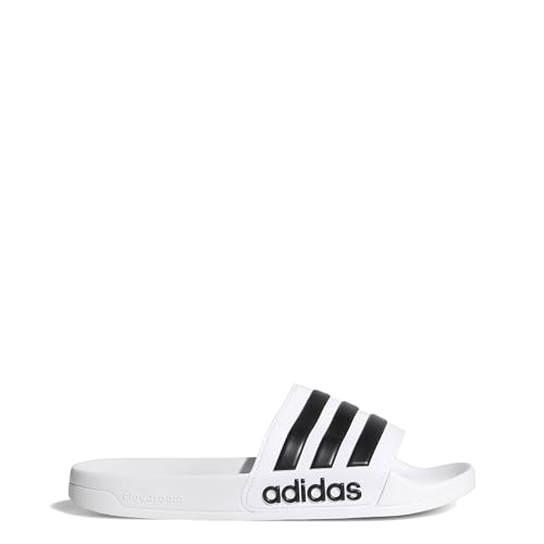 adidas Adilette Shower Herren Schlappen , Footwear White Core Black Footwear White, 43 EU von adidas