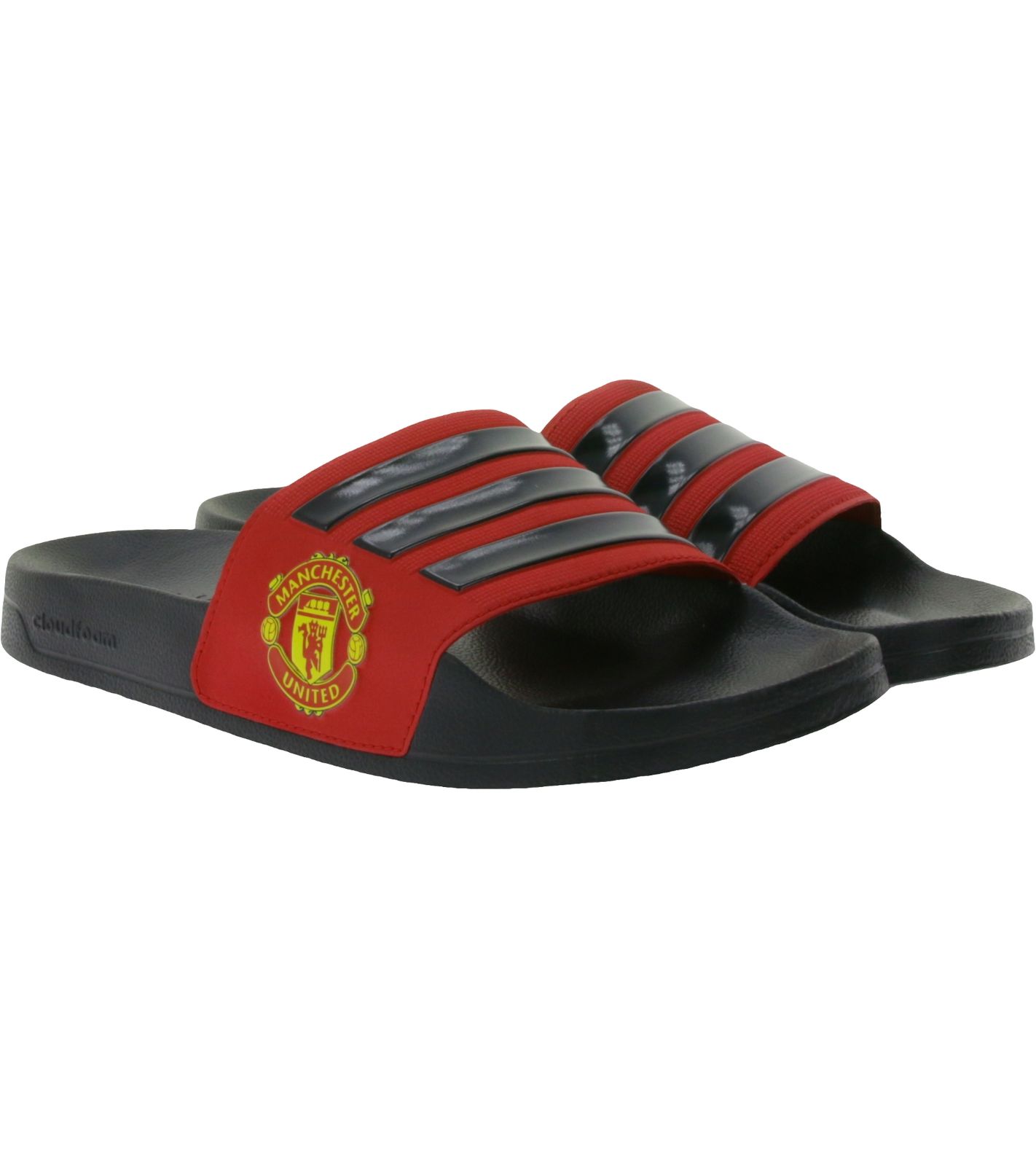 adidas Adilette Shower Manchester United Badeschuhe Herren Badelatschen FW7072 Schwarz/Rot von adidas