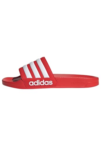 adidas Adilette Shower Slides Unisex Schiebe-Sandalen , Vivid Red Cloud White Vivid Red, 50 EU von adidas