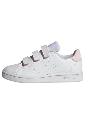 adidas Advantage CF Sneaker, FTWR White/FTWR White/Clear Pink, 34 EU von adidas