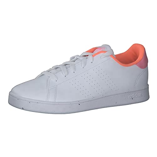 Adidas Advantage K Shoes-Low (Non Football), FTWR White/FTWR White/Screaming Orange, 36 2/3 EU von adidas