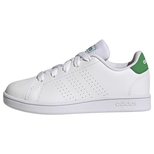 adidas Unisex Kinder Advantage Sneakers, Ftwr White/Green/Core Black, 31 EU von adidas