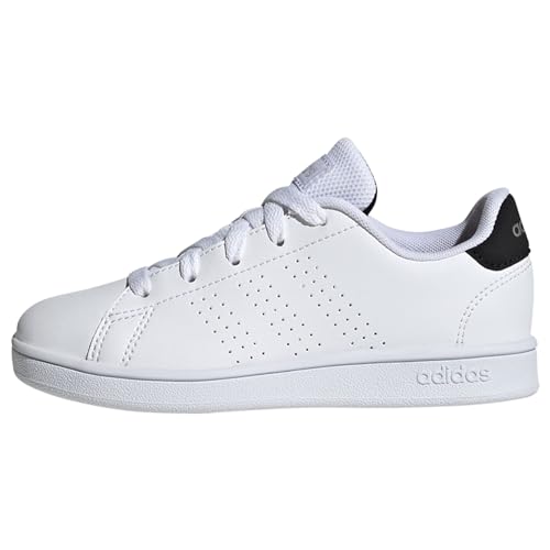 adidas Advantage Lifestyle Court Lace Shoes-Low (Non Football), FTWR White/core Black/Silver met, 34 EU von adidas