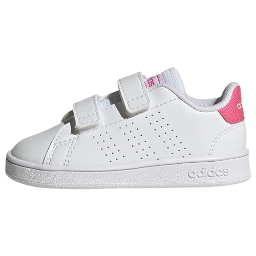 adidas Unisex Baby Advantage Lifestyle Court Two Hook-and-Loop Shoes Schuhe-Niedrig, FTWR White/Pulse Magenta/Wonder Quartz, 26 EU von adidas