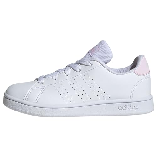 adidas Advantage Shoes Kids Schuhe – NIEDRIG (Nicht Fussball), FTWR White/Clear pink/Clear pink, 31.5 EU von adidas